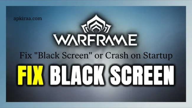 Warframe mobile game black screen error freezing on an unsupported Android phone display