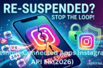 Remove connected apps instagram api fix banner with phone display and security lock.