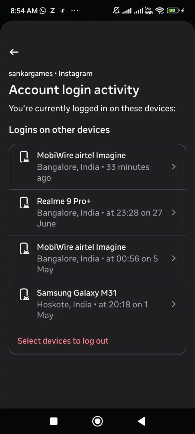 Remove Connected Apps Instagram API Fix: How to Stop Re-Suspension Loops (2026) 13 Reviewing recognized devices and active session tokens in Instagram Accounts Center to force logouts